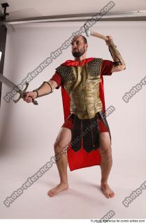 MARCUS STANDING POSE WITH SWORD AND SPEAR